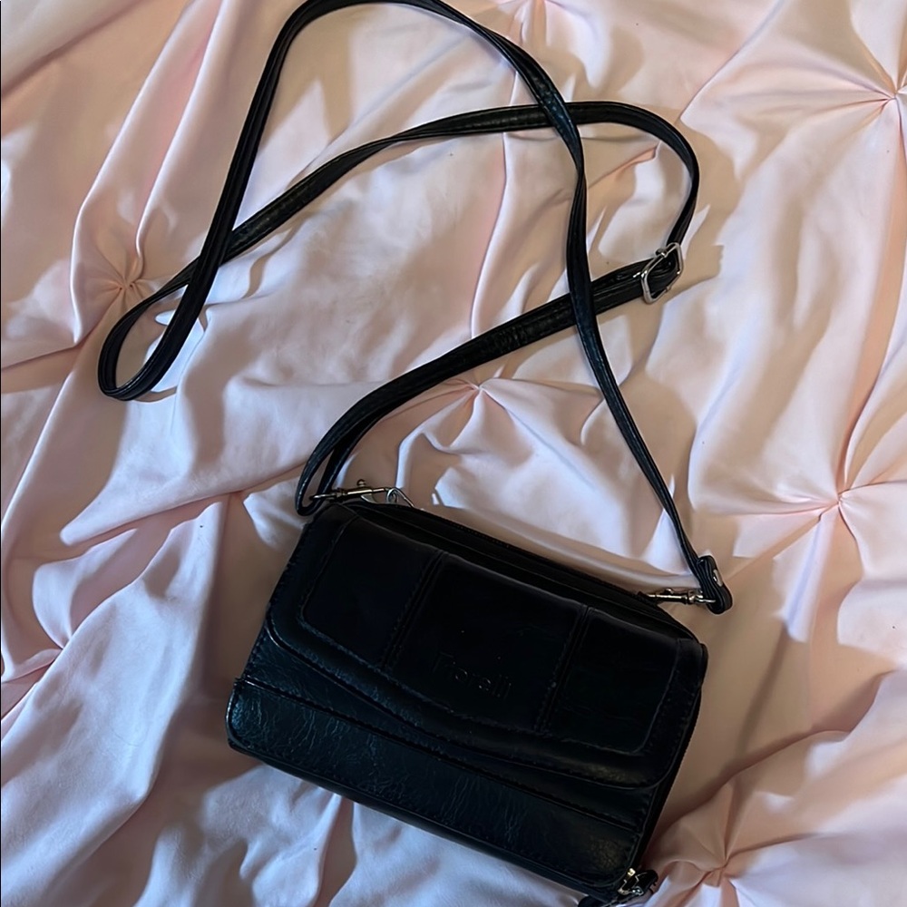 Fiorelli Elegant Black Leather Crossbody Bag